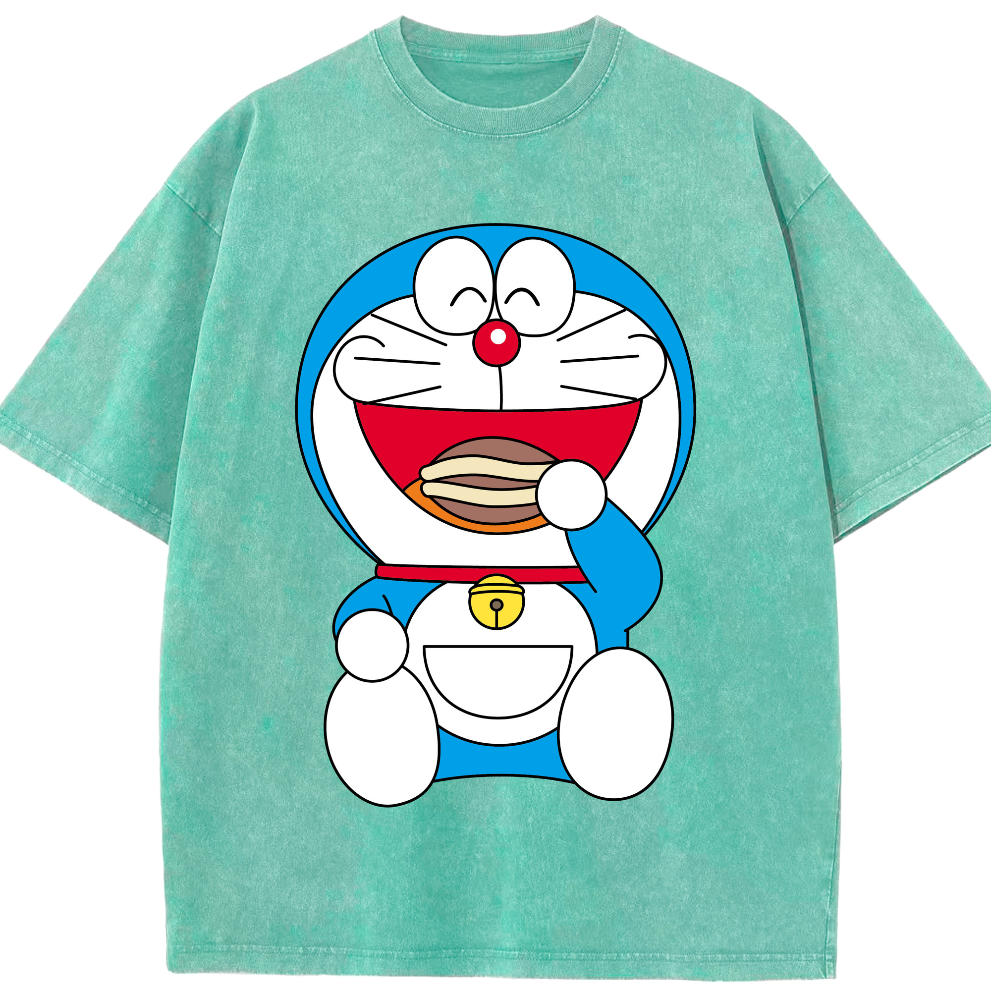 （画像用） ドラえもん Doraemon 綿100% ヴィンテージ風 半袖Tシャツ（フロントプリント）